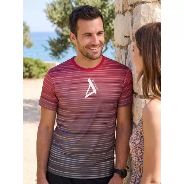  Pánské funkční triko premium ALTISPORT VOJ/ALM031TR01 ČERNÁ/VÍNOVÁ 