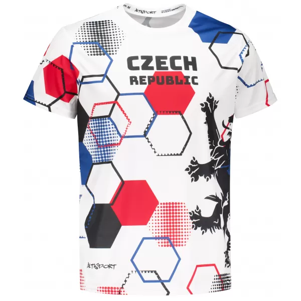  Pánské funkční triko premium ALTISPORT x CZE VOJ/ALM036TR01 HEXA BÍLÁ 
