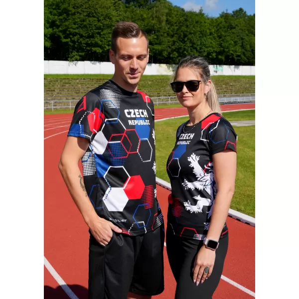  Pánské funkční triko premium ALTISPORT x CZE VOJ/ALM036TR01 HEXA ČERNÁ 