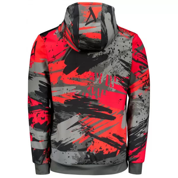  Pánská mikina premium ALTISPORT VOJ/ALM014MI01 ČERNOČERVENÁ 