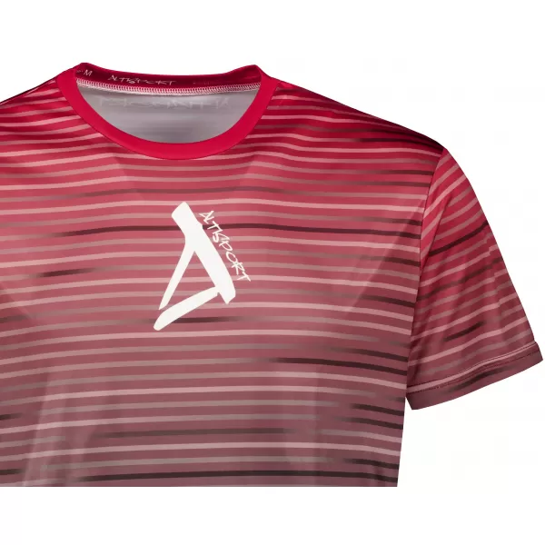 Pánské funkční triko premium ALTISPORT VOJ/ALM031TR01 ČERNÁ/VÍNOVÁ 