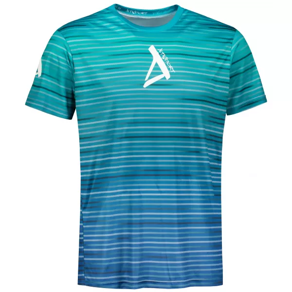  Pánské funkční triko premium ALTISPORT VOJ/ALM031TR01 EMERALD/MODRÁ 