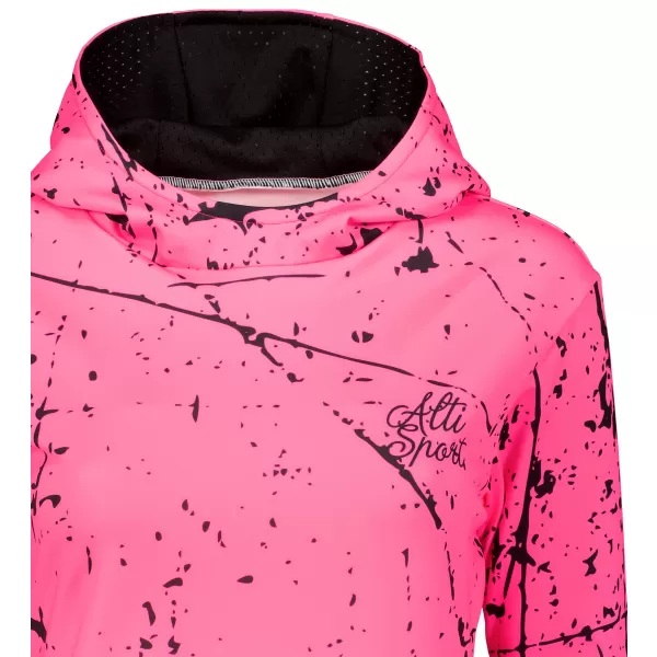  Dámská funkční mikina premium ALTISPORT VOJ/ALW034MI01 NEON RŮŽOVÁ 