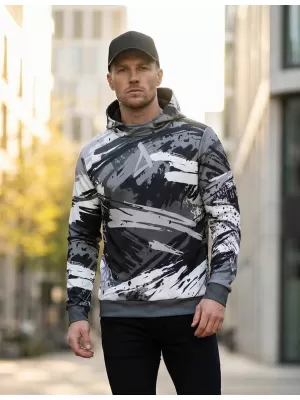 Pánská mikina premium ALTISPORT VOJ/ALM014MI01 ČERNOŠEDÁ