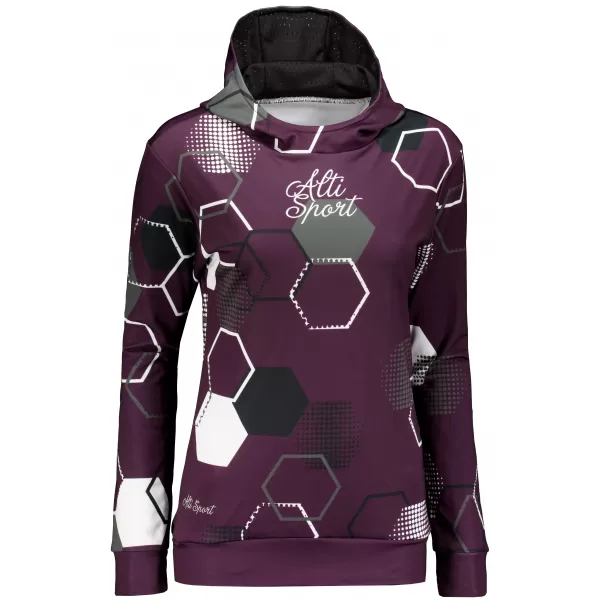 Dámská funkční mikina premium ALTISPORT VOJ/ALW037MI01 FIALOVÁ 