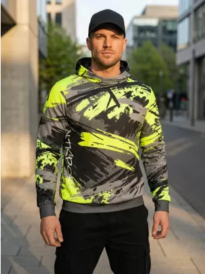 Pánská mikina premium ALTISPORT VOJ/ALM014MI01 ČERNOZELENÁ