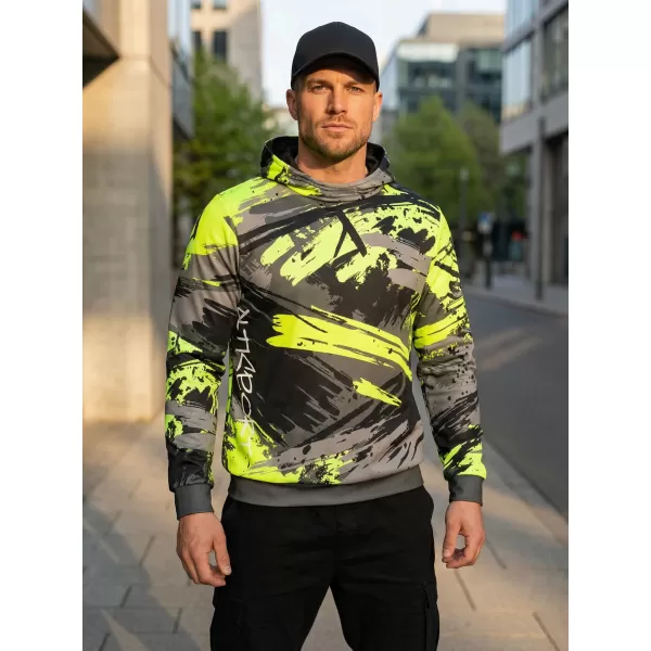  Pánská mikina premium ALTISPORT VOJ/ALM014MI01 ČERNOZELENÁ 