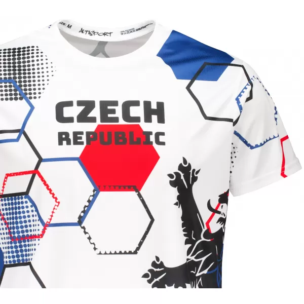  Pánské funkční triko premium ALTISPORT x CZE VOJ/ALM036TR01 HEXA BÍLÁ 