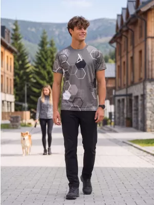 Pánské funkční tričko premium ALTISPORT VOJ/ALM037TR01 ŠEDÁ