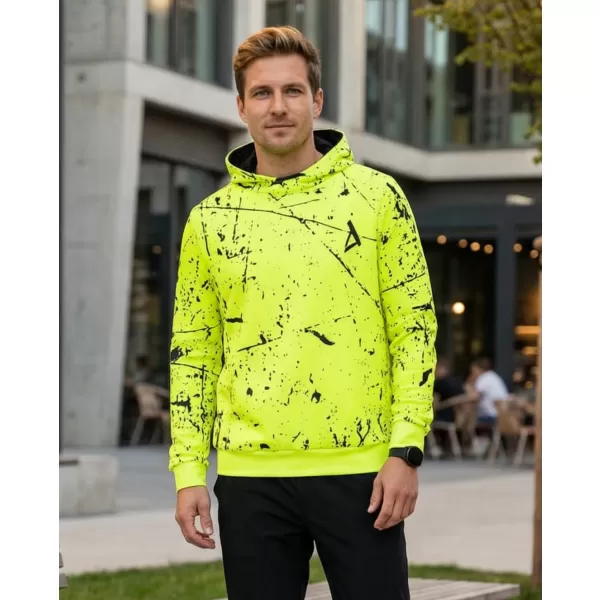  Pánská funkční mikina premium ALTISPORT VOJ/ALM034MI01 NEON-ŽLUTÁ 