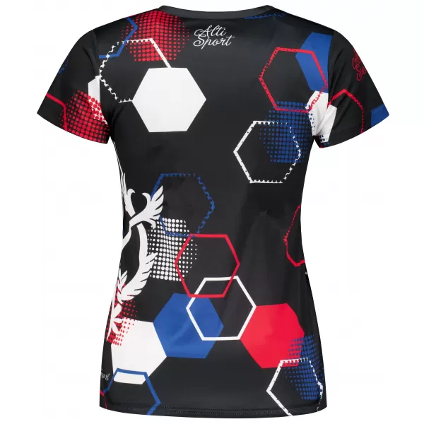 Dámské funkční triko premium ALTISPORT x CZE VOJ/ALW036TR01 HEXA ČERNÁ 