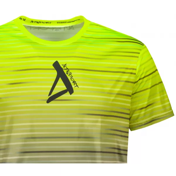  Pánské funkční triko premium ALTISPORT VOJ/ALM031TR01 ČERNÁ/FLUO YELLOW 