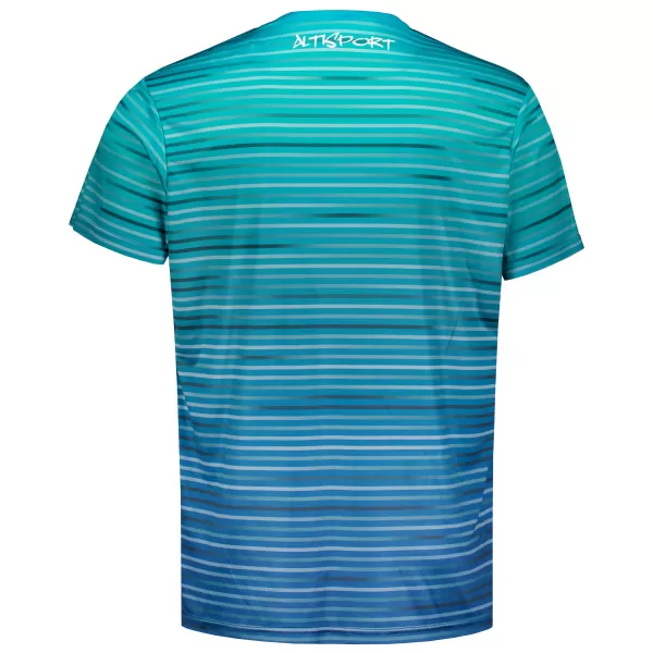  Pánské funkční triko premium ALTISPORT VOJ/ALM031TR01 EMERALD/MODRÁ 