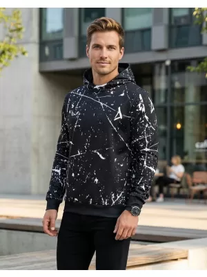 Pánská funkční mikina premium ALTISPORT VOJ/ALM034MI01 ČERNÁ