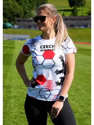 Dámské funkční triko premium ALTISPORT x CZE VOJ/ALW036TR01 HEXA BÍLÁ