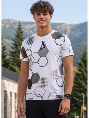 Pánské funkční tričko premium ALTISPORT VOJ/ALM037TR01 BÍLÁ