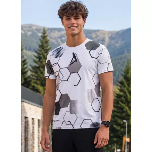  Pánské funkční tričko premium ALTISPORT  VOJ/ALM037TR01 BÍLÁ 