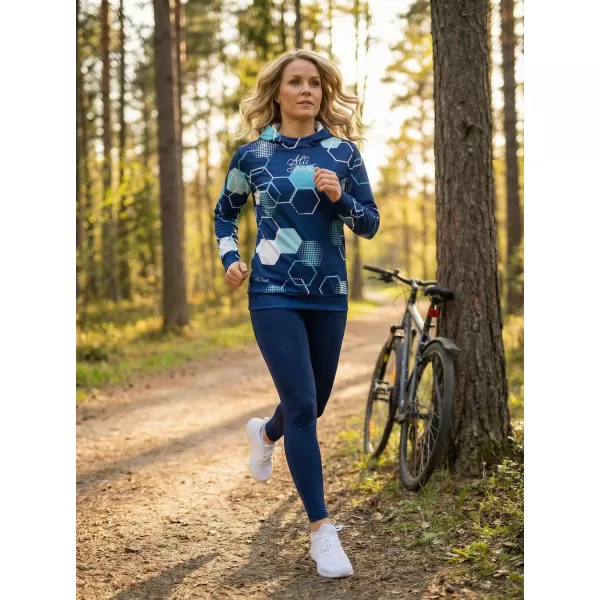  Dámská funkční mikina premium ALTISPORT VOJ/ALW037MI01 NÁMOŘNÍ MODRÁ 