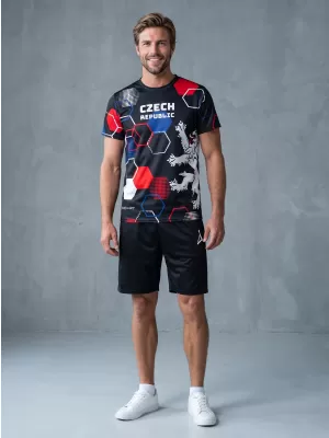 Pánské funkční triko premium ALTISPORT x CZE VOJ/ALM036TR01 HEXA ČERNÁ