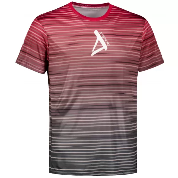  Pánské funkční triko premium ALTISPORT VOJ/ALM031TR01 ČERNÁ/VÍNOVÁ 