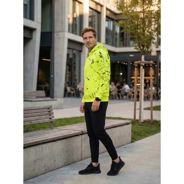  Pánská funkční mikina premium ALTISPORT VOJ/ALM034MI01 NEON-ŽLUTÁ 