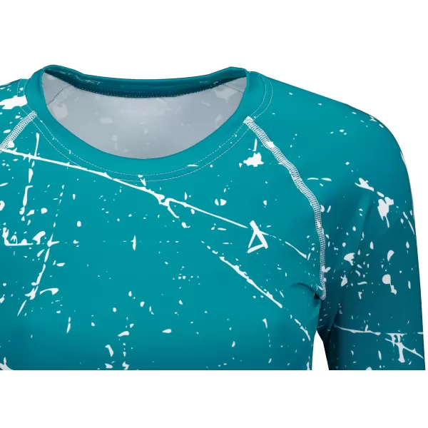  Dámský funkční crop top s dlouhým rukávem premium ALTISPORT VOJ/ALW034TR04 EMERALD 