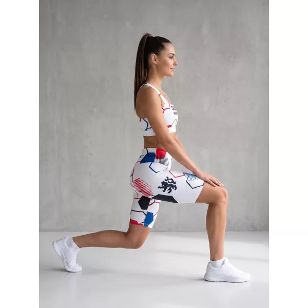  Dámské funkční legíny nad kolena premium ALTISPORT VOJ/ALW036LEG02 HEXA BÍLÁ 