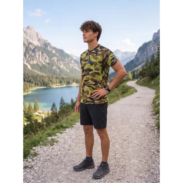  Pánské funkční tričko premium ALTISPORT VOJ/ALM038TR01 ZELENÁ ARMY 