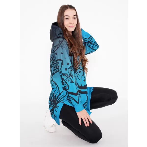  Dámská funkční mikina premium ALTISPORT VOJ/ALW045MI03 EMERALD/ČERNÁ 