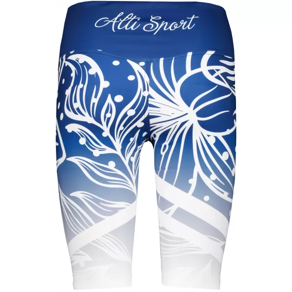  Dámské funkční legíny nad kolena premium ALTISPORT VOJ/ALW045LEG02 NÁMOŘNÍ MODRÁ/BÍLÁ 