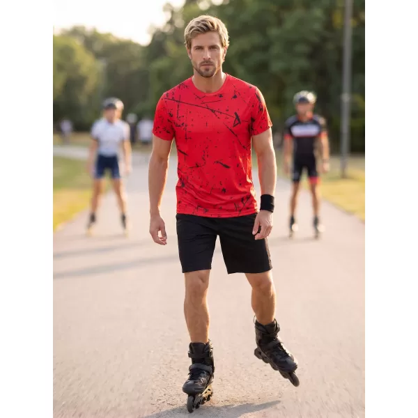  Pánské funkční tričko premium ALTISPORT VOJ/ALM034TR01 ČERVENÁ 