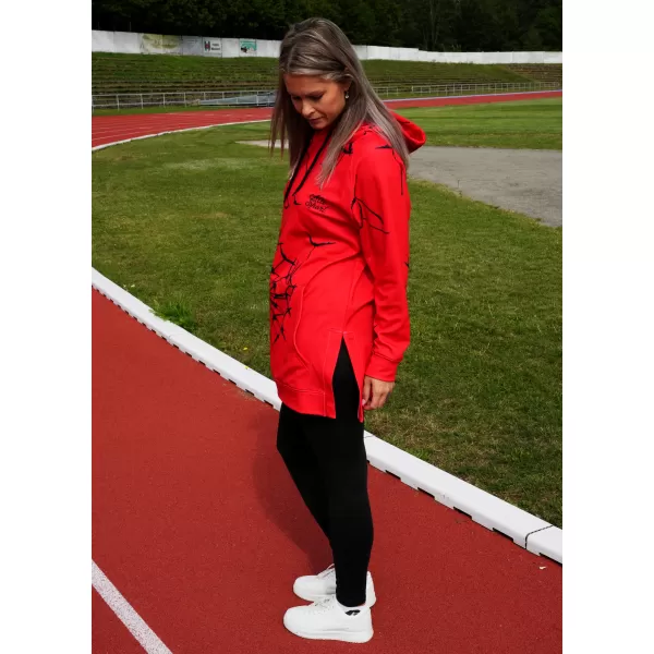  Dámská funkční mikina premium ALTISPORT VOJ/ALW035MI03 ČERVENÁ 