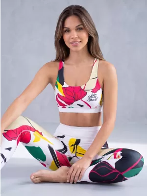 Dámské dlouhé funkční legíny premium ALTISPORT VOJ/ALW042LEG01 BÍLÁ