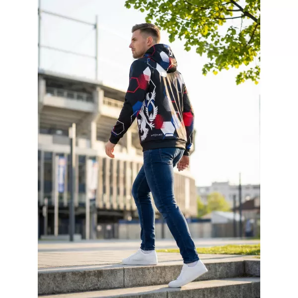  Pánská funkční mikina premium ALTISPORT VOJ/ALM036MI01 HEXA ČERNÁ 