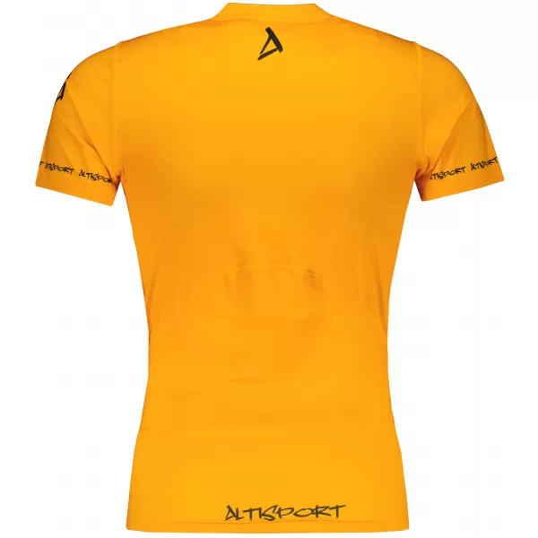  Pánské funkční kompresní tričko s krátkým rukávem premium ALTISPORT VOJ/ALM000TR04 ORANŽOVÁ 
