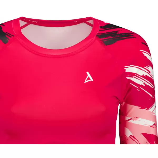  Dámský funkční crop top s dlouhým rukávem premium ALTISPORT VOJ/ALW039TR04 VIVA MAGENTA 