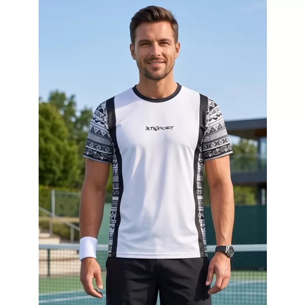  Pánské funkční tričko premium ALTISPORT VOJ/ALM043TR01 BÍLÁ 