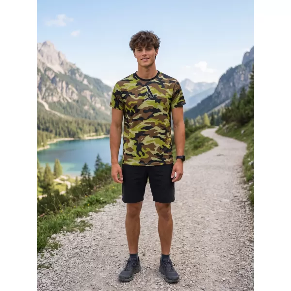  Pánské funkční tričko premium ALTISPORT VOJ/ALM038TR01 ZELENÁ ARMY 