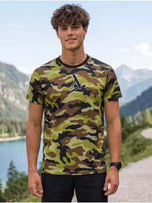 Pánské funkční tričko premium ALTISPORT VOJ/ALM038TR01 ZELENÁ ARMY