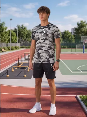 Pánské funkční tričko premium ALTISPORT VOJ/ALM038TR01 ŠEDÁ