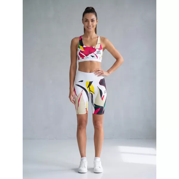  Dámské funkční legíny nad kolena premium ALTISPORT VOJ/ALW042LEG02 BÍLÁ 