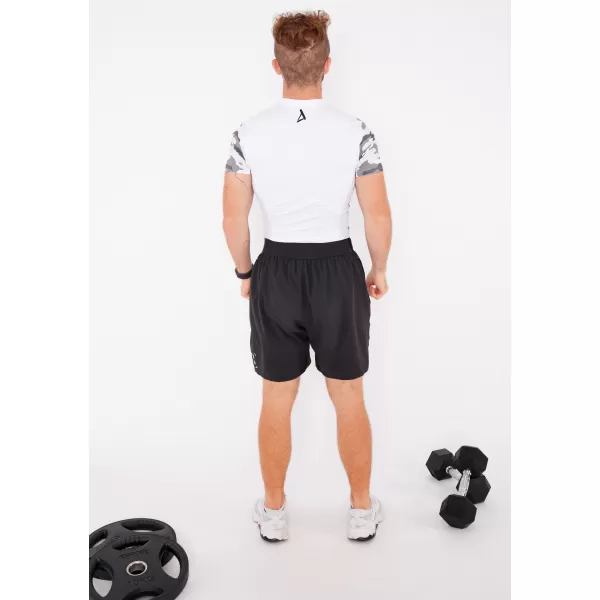  Pánské funkční kompresní tričko s krátkým rukávem premium ALTISPORT VOJ/ALM038TR04 BÍLÁ 