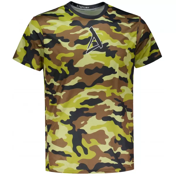  Pánské funkční tričko premium ALTISPORT VOJ/ALM038TR01 ZELENÁ ARMY 