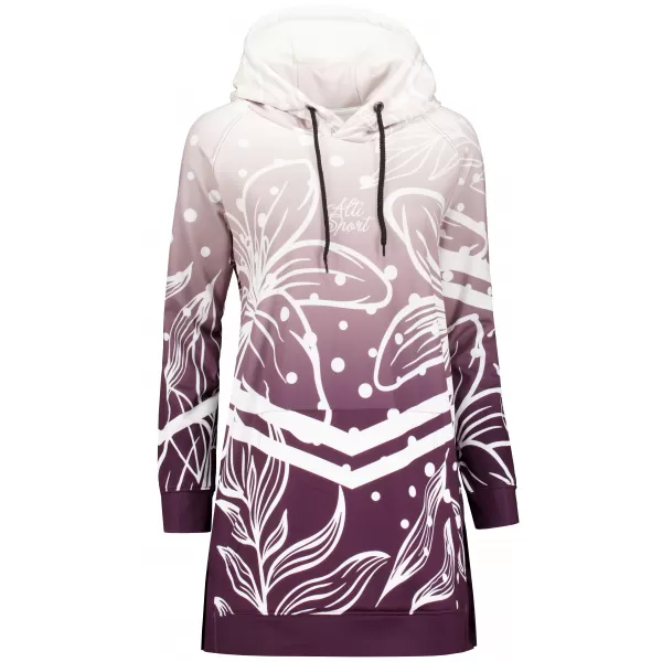  Dámská funkční mikina premium ALTISPORT VOJ/ALW045MI03 FIALOVÁ/BÍLÁ 