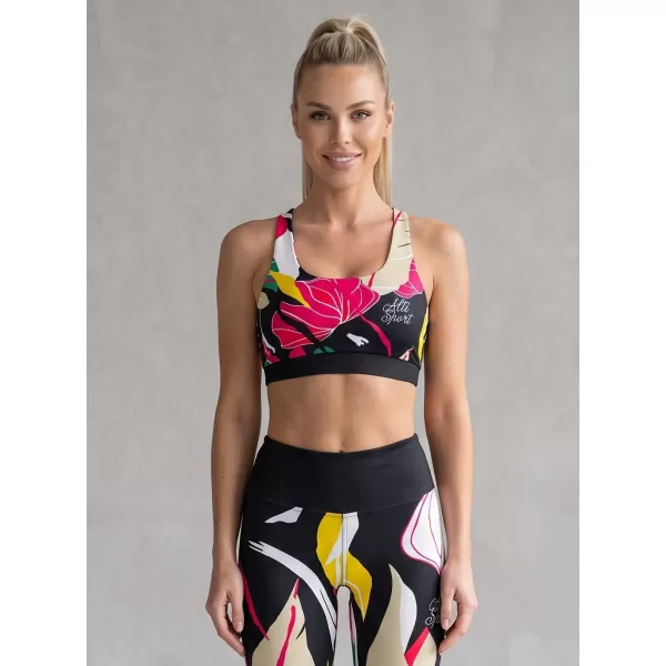  Dámská sportovní podprsenka premium ALTISPORT VOJ/ALW042POD01 ČERNÁ 