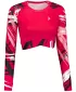 Dámský funkční crop top s dlouhým rukávem premium ALTISPORT VOJ/ALW039TR04 VIVA MAGENTA
