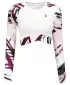 Dámský funkční crop top s dlouhým rukávem premium ALTISPORT VOJ/ALW039TR04 BÍLÁ