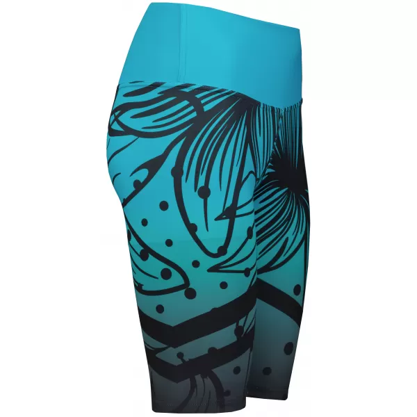  Dámské funkční legíny nad kolena premium ALTISPORT VOJ/ALW045LEG02 EMERALD/ČERNÁ 