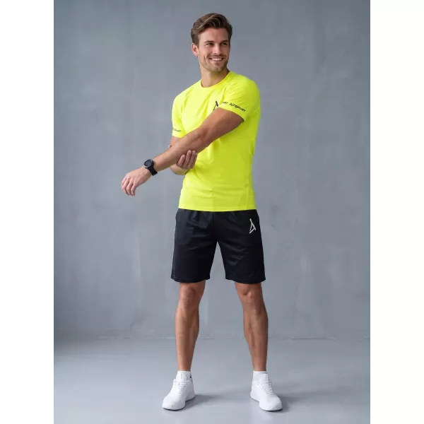  Pánské funkční kompresní tričko s krátkým rukávem premium ALTISPORT VOJ/ALM000TR04 NEON YELLOW 