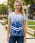 Dámské funkční tričko premium ALTISPORT VOJ/ALW045TR01 NÁMOŘNÍ MODRÁ/BÍLÁ
